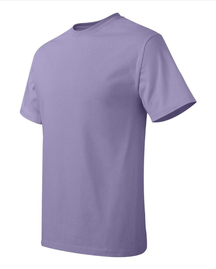 Hanes 5250 4XL Authentic Short Sleeve Men's Cotton T-Shirt Lavender PtP 29" gallery