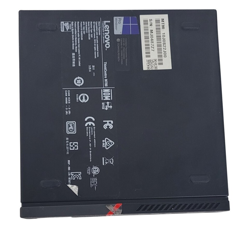 Lenovo ThinkCentre M700 Tiny i3-6100T 3.0GHz 8RM 128SSD WITH WIFI ANTENNA & ADAP