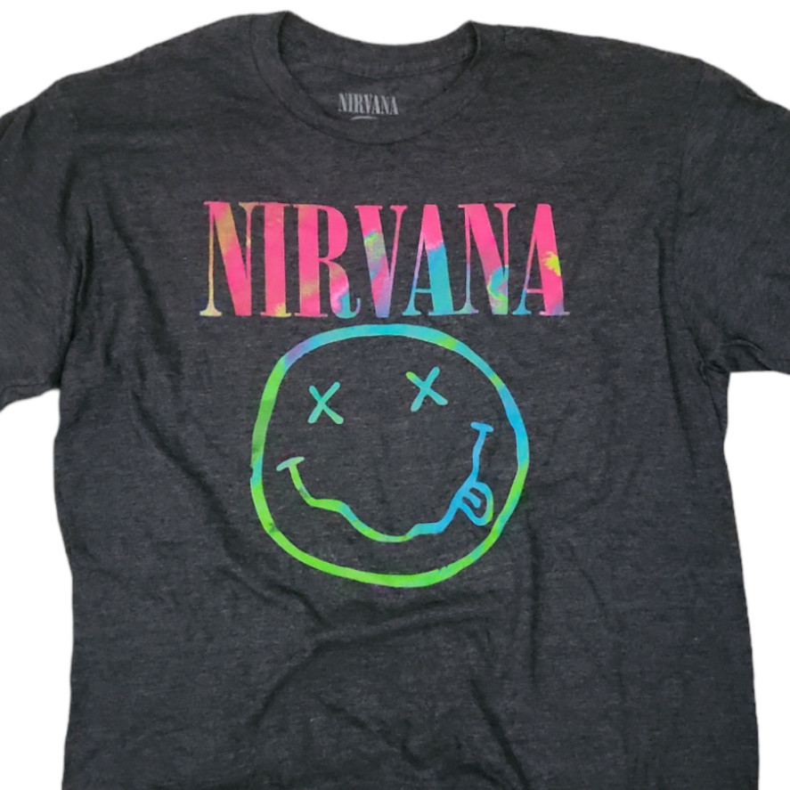 Unisex Adult Music t shirt -NIR-VANA -Heather Gray - music Tees - gallery
