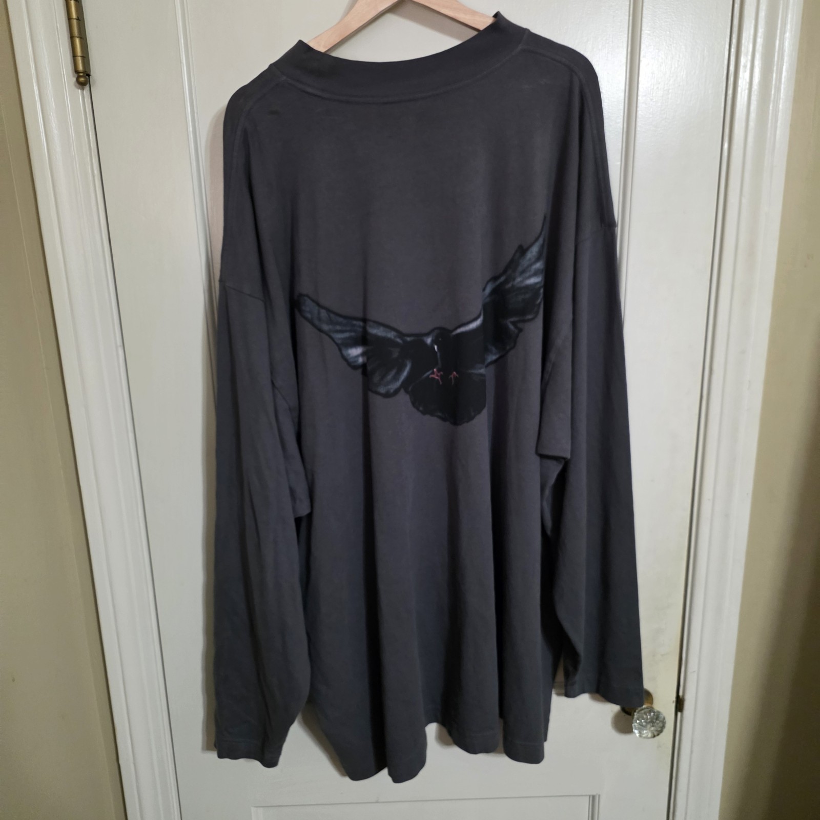 Yeezy Gap Balenciaga Heavy Jersey Dove Tee Size XXL longsleeve gallery