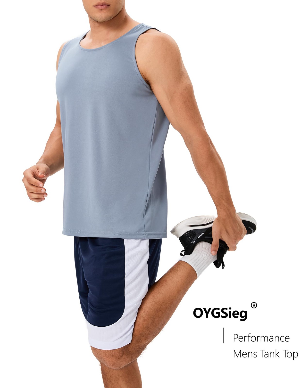 6 Pack Men's Quick Dry Workout Tank Tops Breathable Gym Sleeveless Muscle Shi... gallery