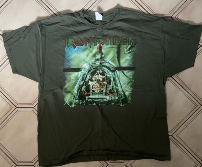 Iron Maiden Legacy of the Beast World Tour 2022 T-Shirt 2XL Green Aces High gallery