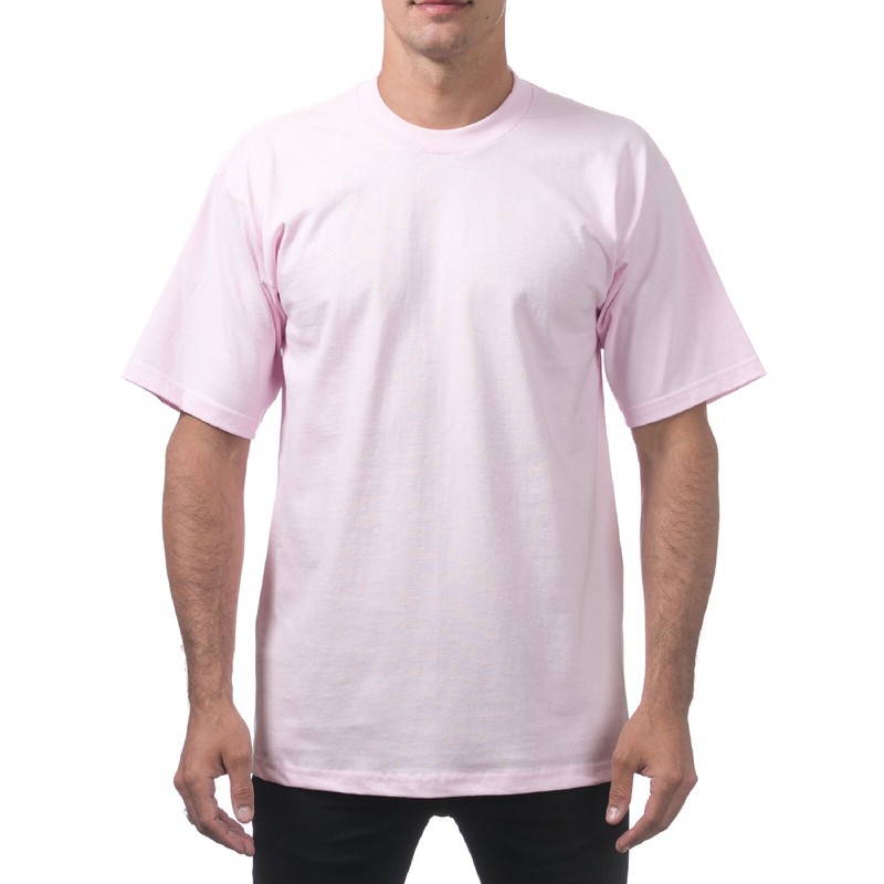 PROCLUB MENS HEAVYWEIGHT SHORT SLEEVE T SHIRTS PRO CLUB CASUAL COTTON TEE SHIRT gallery