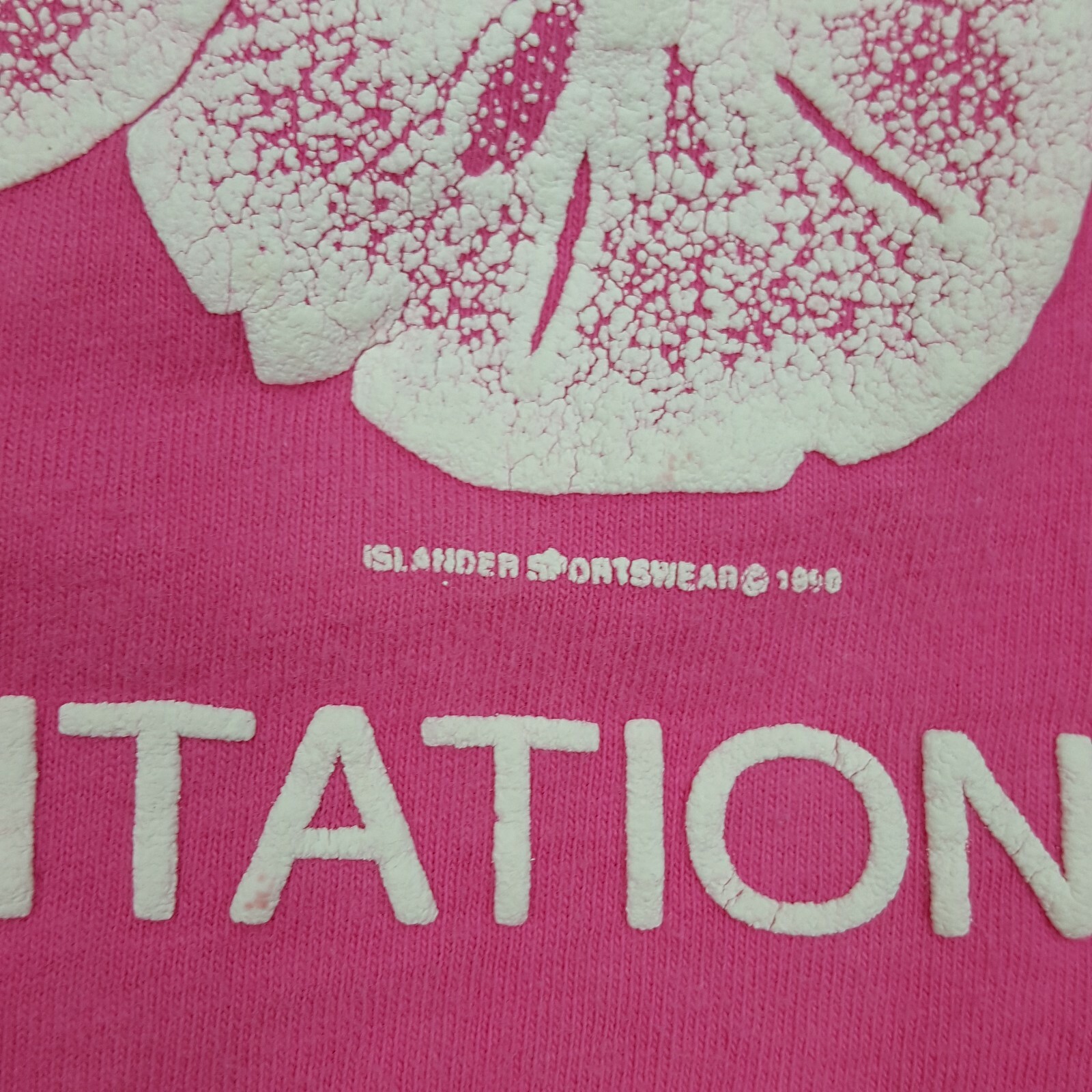 VTG Amelia Island Pink Puff Print Preppy Size S Beach USA Made T Shirt gallery