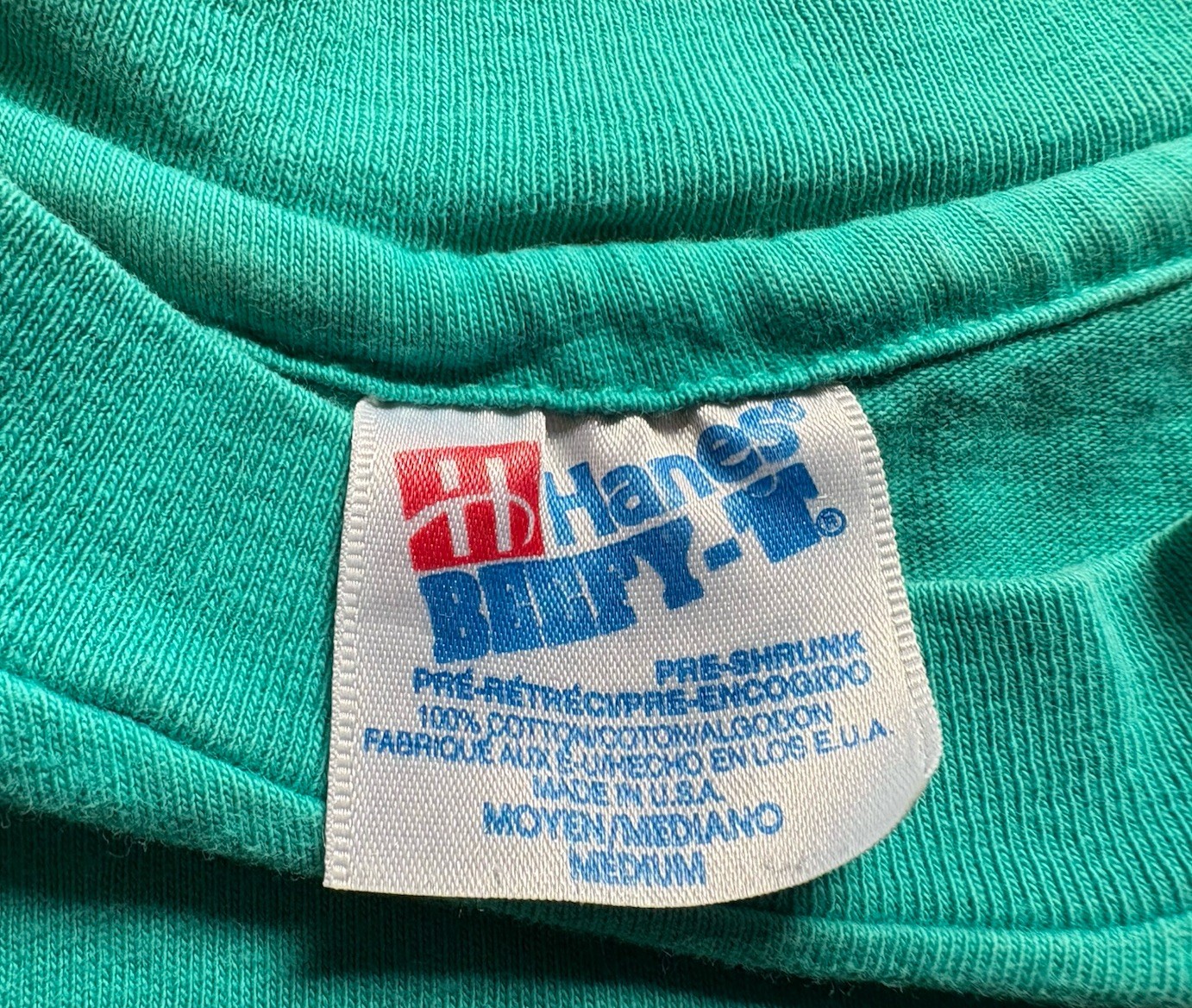 Vintage Hanes Beefy-T Medium Kokopelli Graphic Crew Neck T-Shirt Made in USA gallery