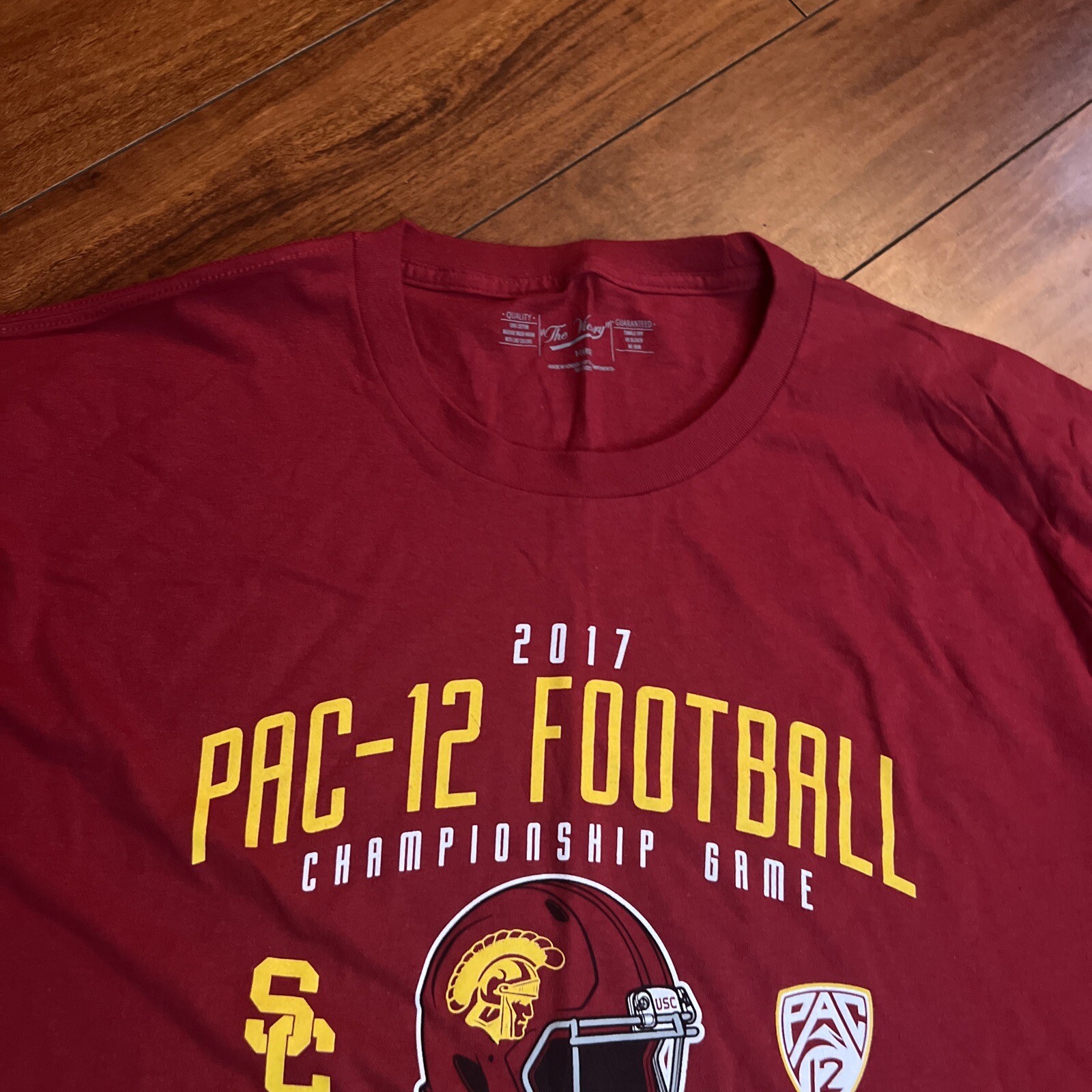 USC Trojans PAC 12 2017 Champions The Victory NCAA T Shirt Men's XL Cardinal NEW gallery