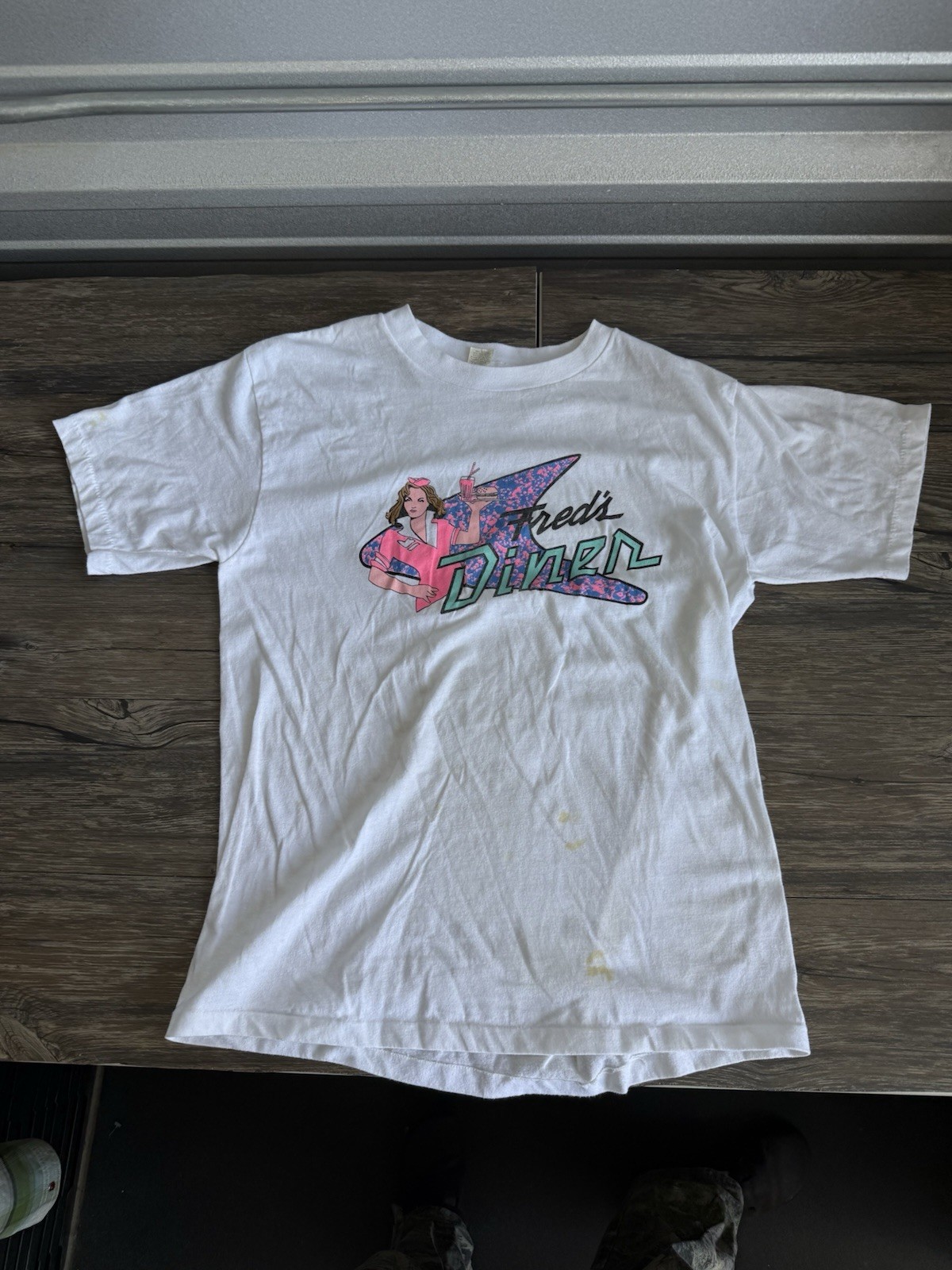 Vintage Lexington 1987 Freds Dinners Graphic Tee Shirt Mens Size Med