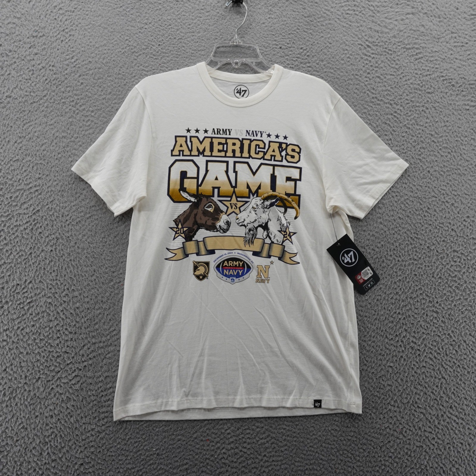 47 Brand Army Navy Americas Game TShirt Mens Collegiate White Small NWT gallery
