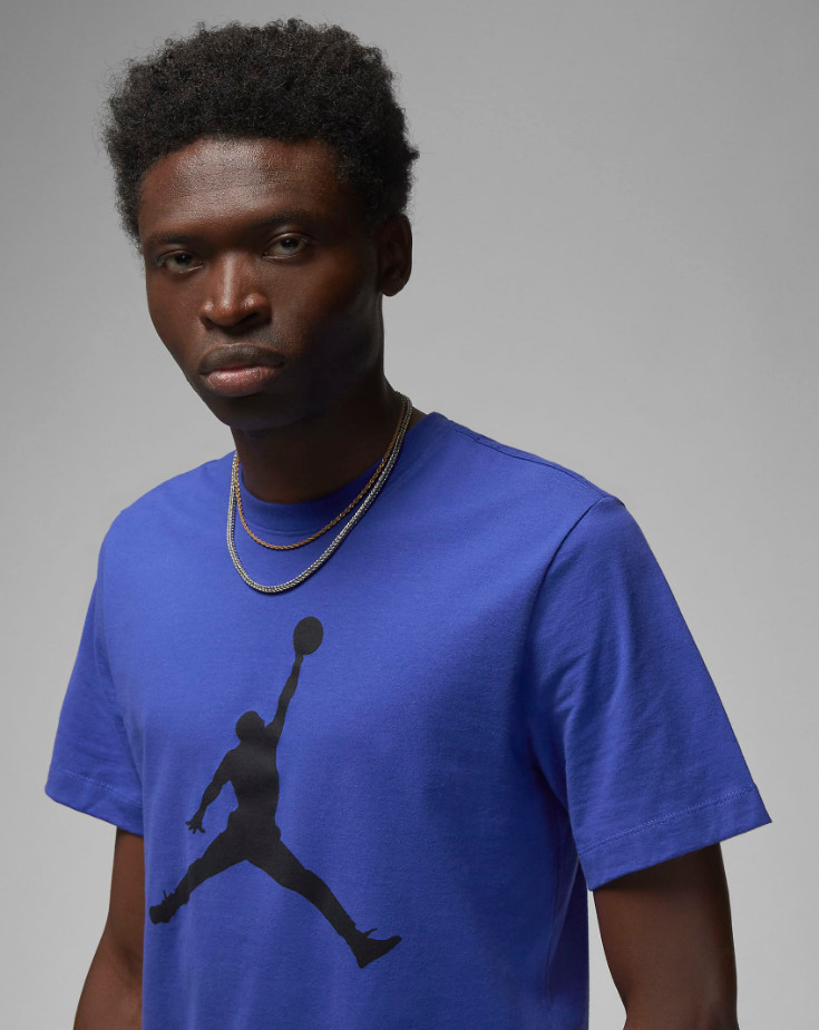 Nike Air Jordan Jumpman Logo Mens T-Shirt Blue Multi Size Casual Top Sportswear gallery