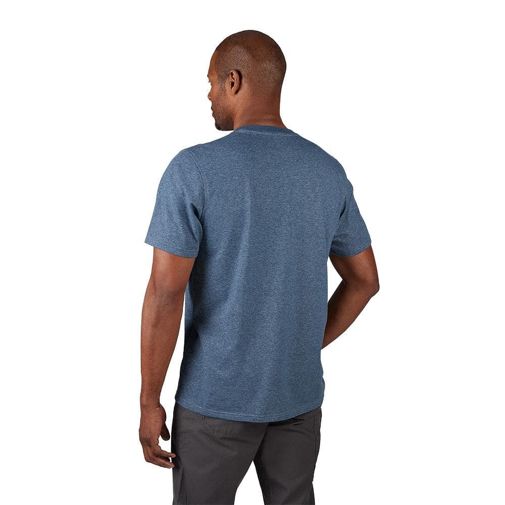 Milwaukee Men's X-Large Blue Cotton/Polyester Short-Sleeve Hybrid Work T-Shirt gallery