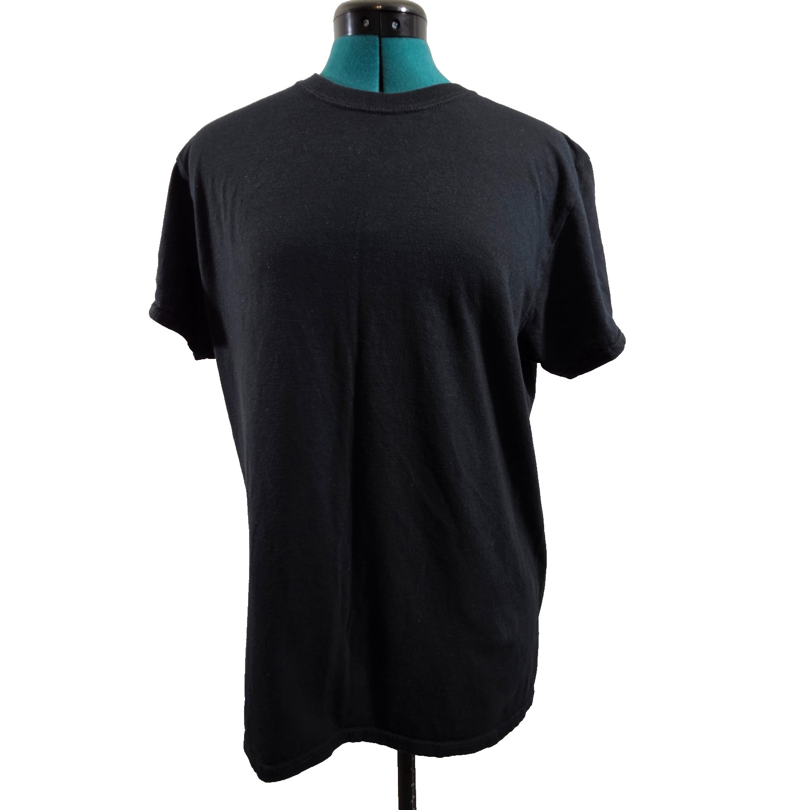 Gildan Adult Softstyle Cotton Crew Neck Plain Black T-Shirt - Medium (38-40) gallery