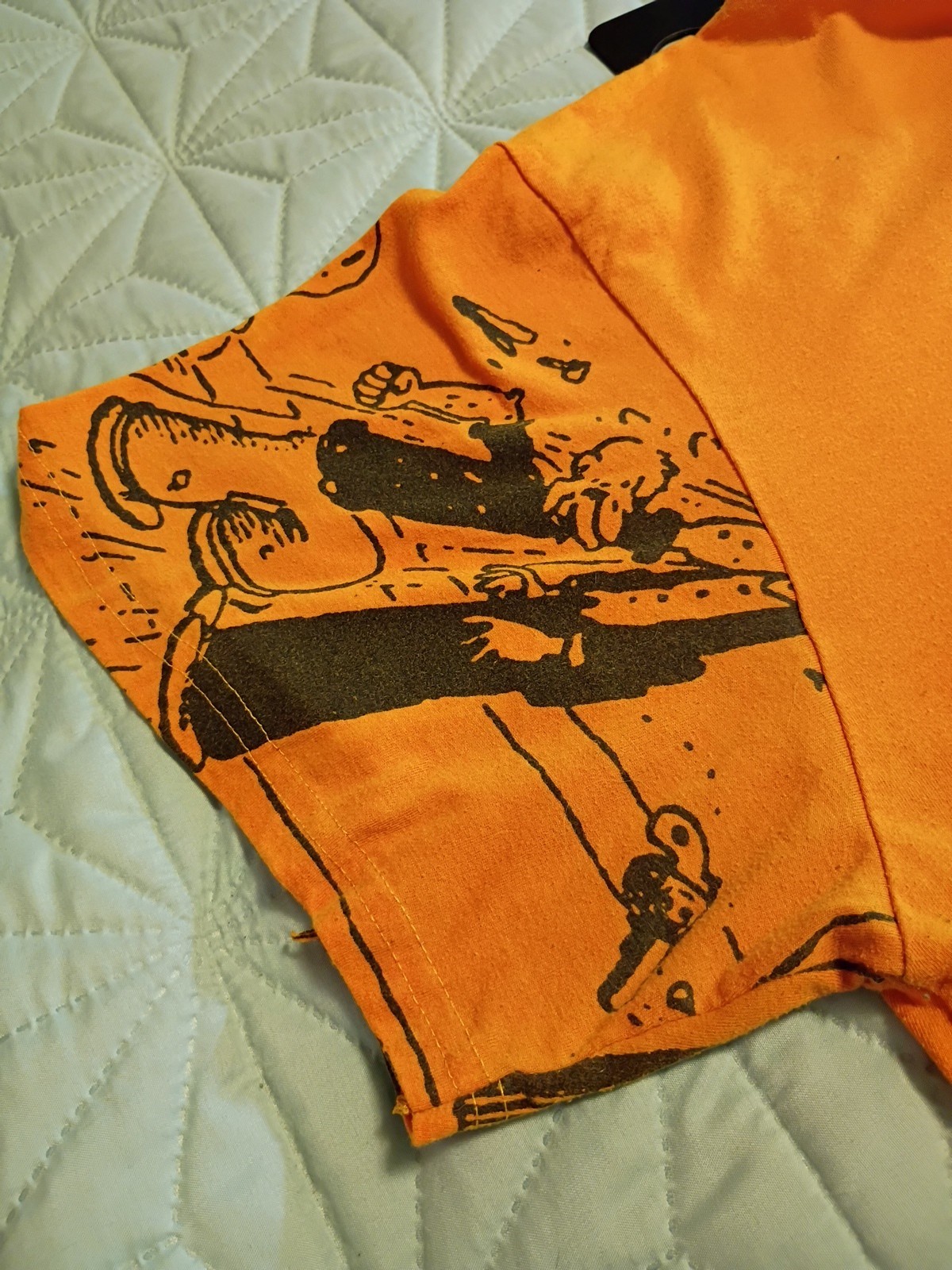 Popeye The Sailor Man Dual Graphic Cartoon Classic T-Shirt Orange 3XL gallery