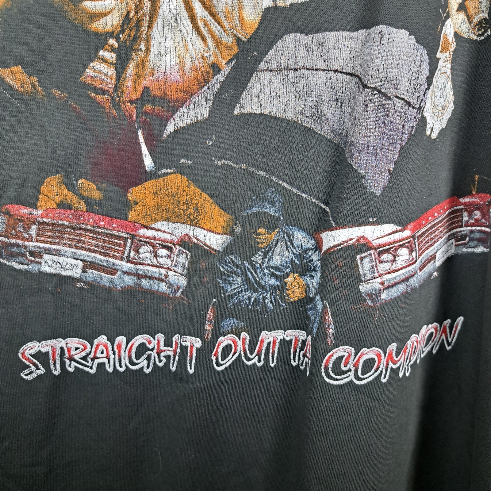 Eazy E Straight Outta Compton Tshirt Faded Black 0x/1x gallery