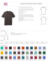 District Mens Short Sleeve Perfect Blend Crew Neck Stylish T-Shirt DM108