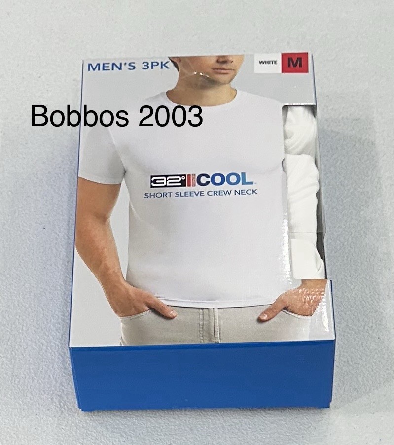 32 Degrees Cool Men's 3 Pack Short Sleeve Crew Neck Shirt, White, Size M gallery