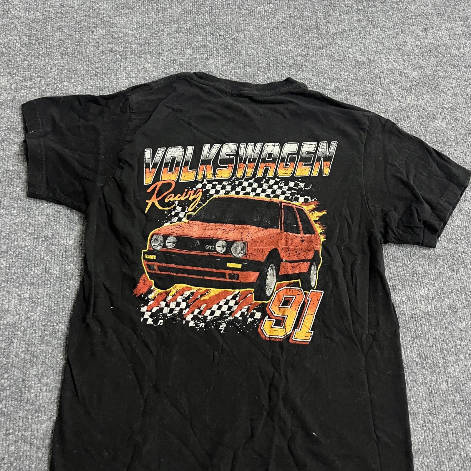 Volkswagen T-Shirt Mens Size S Black Racing GTI Graphic Short Sleeve Cotton gallery