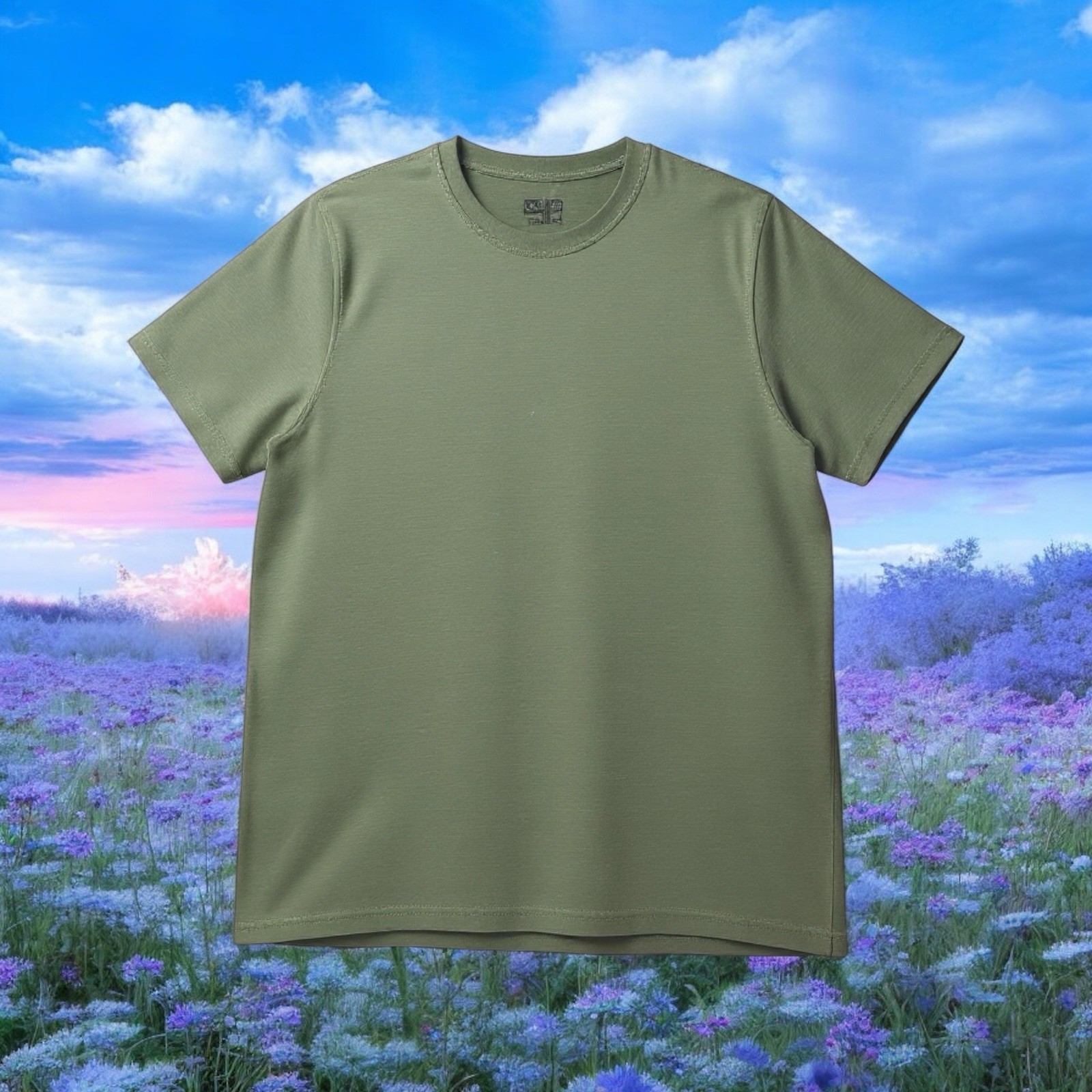 Common People Ottoman Texture Shirt Garment Dye Relaxed Fit Green L Ribbed Sleek gallery