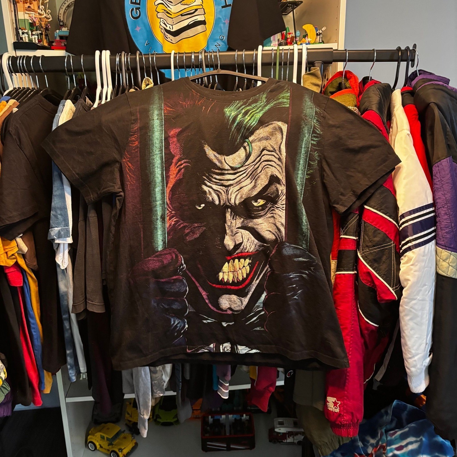 DC Comics Batman Joker Graphic T Shirt XXL Oversized Comic Villain Tee gallery