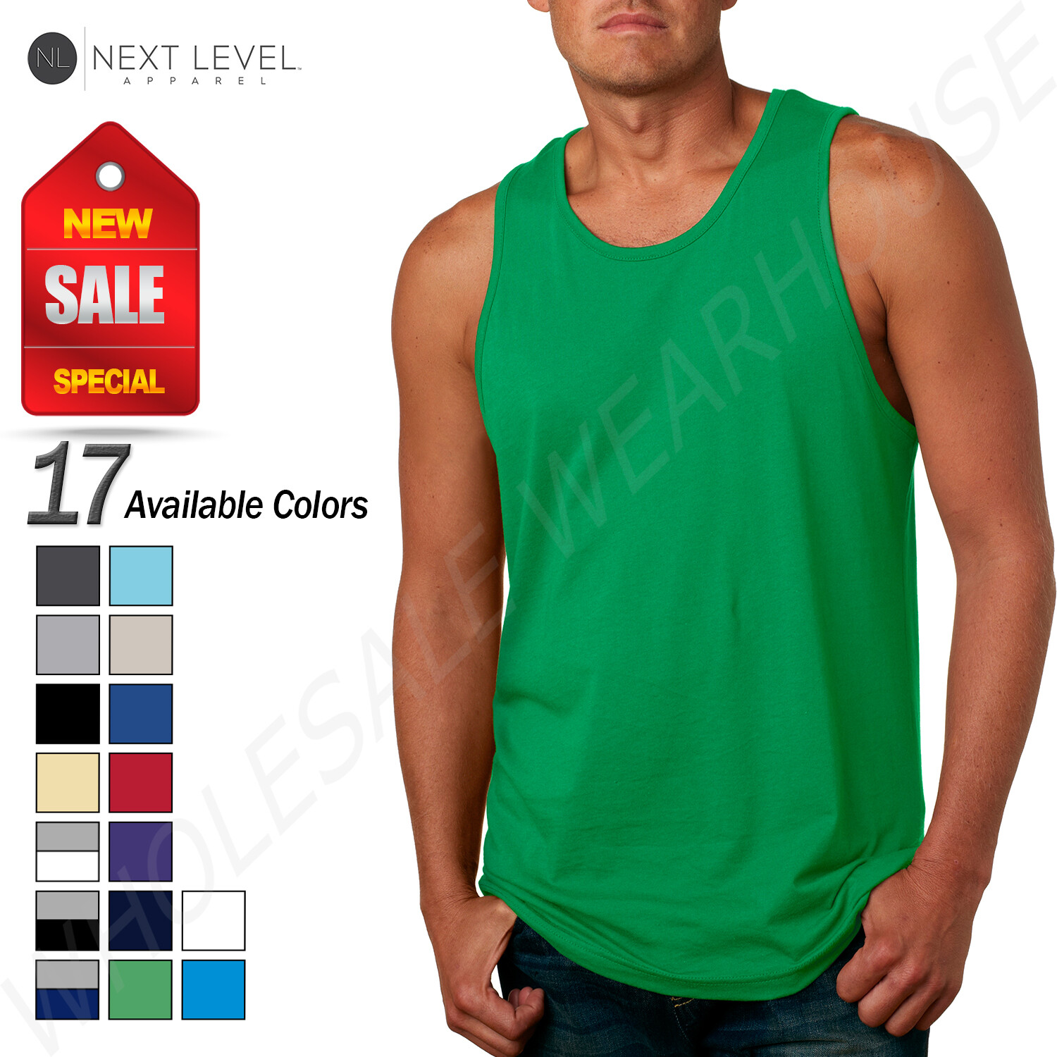 Next Level Men's Premium 4.3 oz Athletic Jersey Tank Top N-3633 gallery