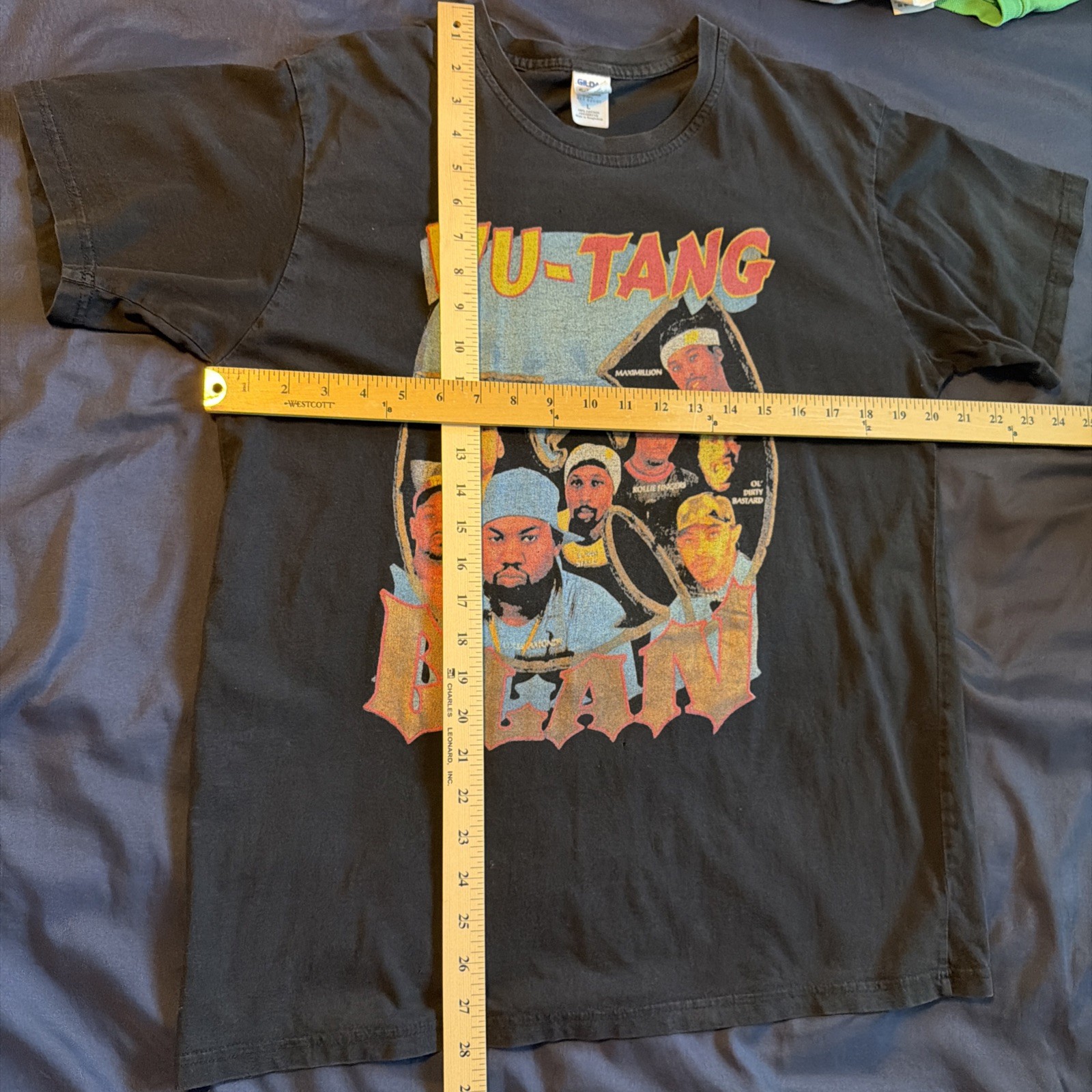 Vintage Wu-Tang Clan Raekwon Ice Cream Fire Exit Faded Black L T-Shirt REPRINT gallery