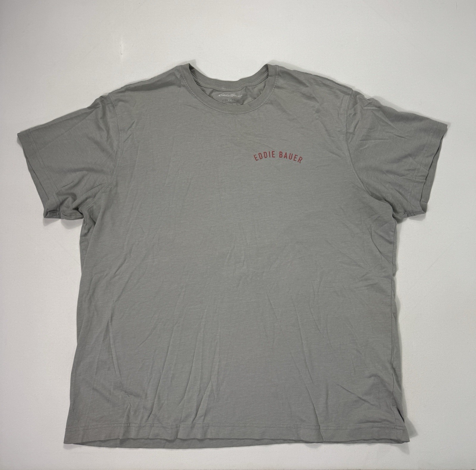 Eddie Bauer Mens Size 2XL T-Shirt Mountain Forest Logo Hiking Outdoor Grey gallery
