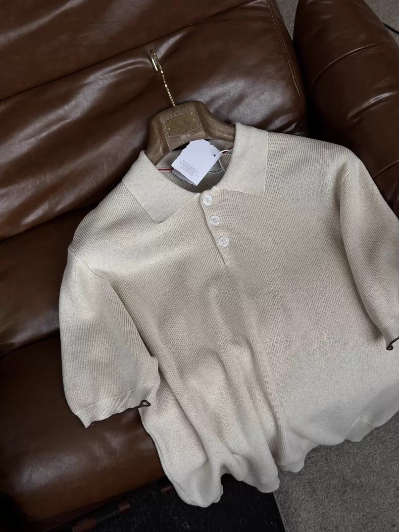Brunello Cucinelli Collared Polo Short Sleeve Shirt gallery