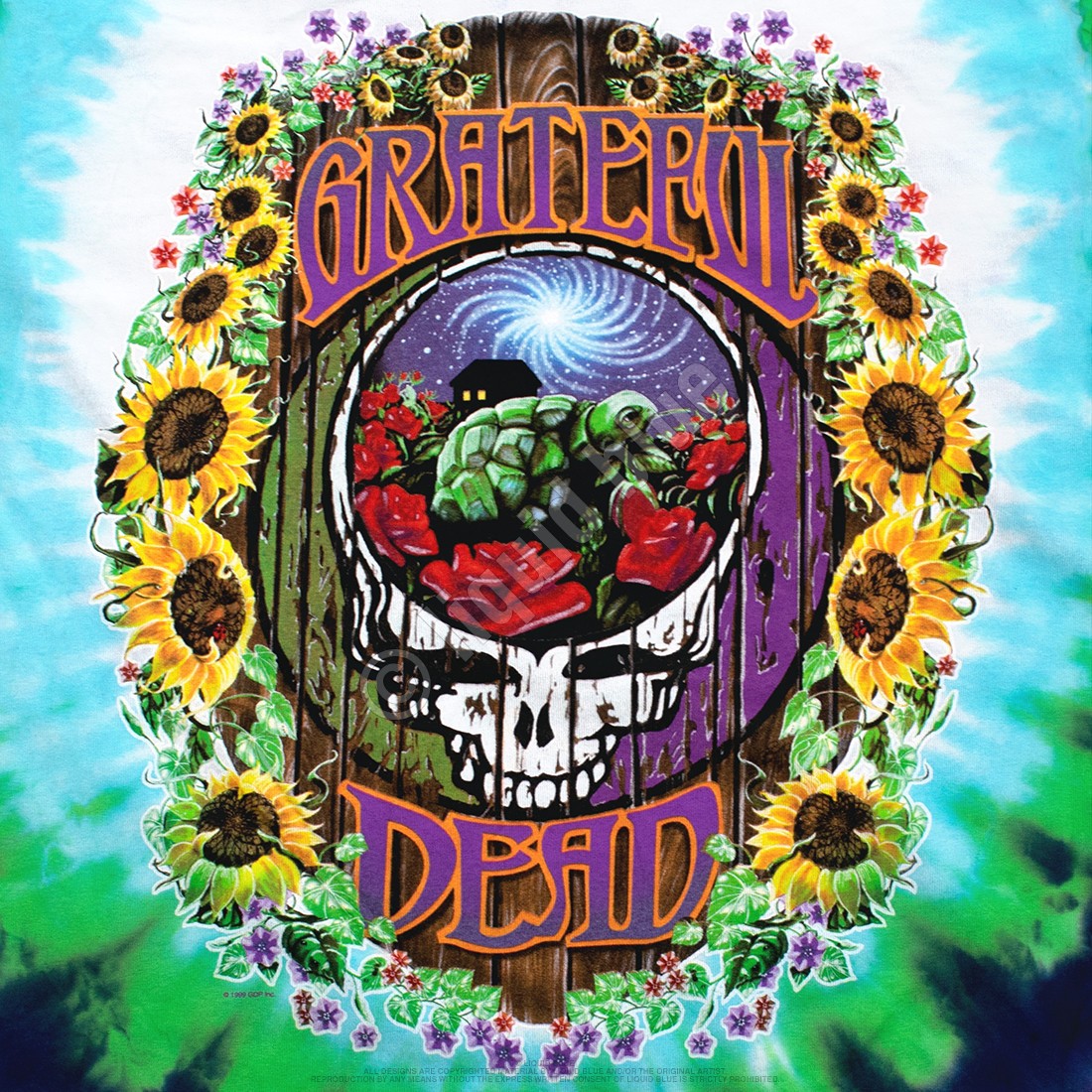 Grateful Dead Terrapin Station Tie-Dye T-Shirt Liquid Blue gallery