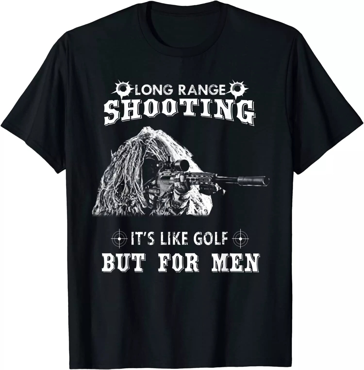 2026/NEW LIMITED Funny Sniper Gifts Long Range Shooting Casua T-Shirt gallery