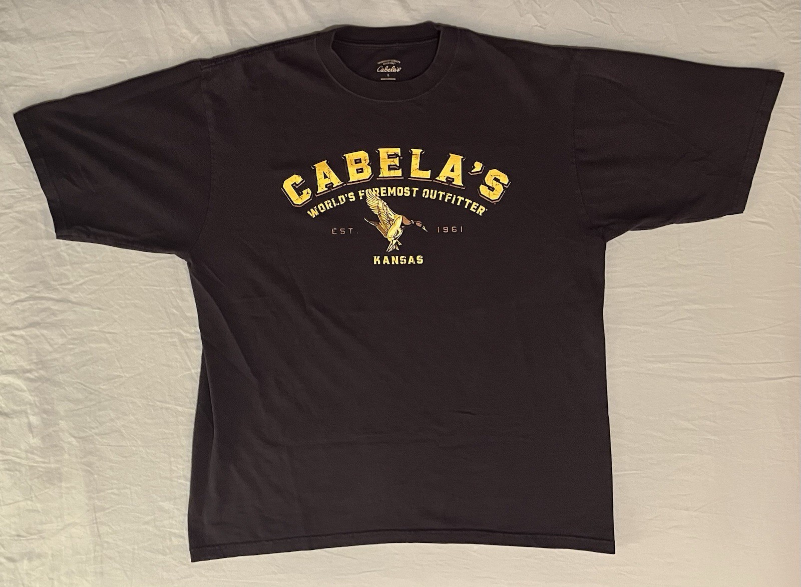 Cabela's Shirt Mens Y2K large purple 100% cotton duck 2000s Kansas outdoors gallery