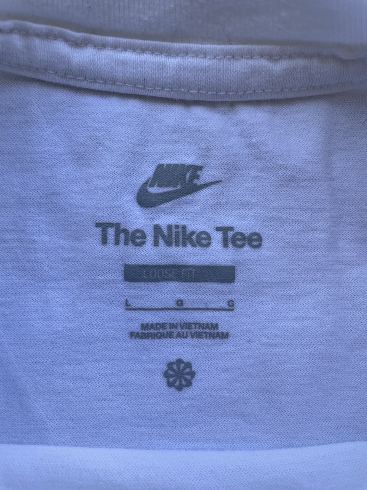 Nike Air Graphic Tee Shirt Mens Large White/Red With Swoosh Y2K gallery