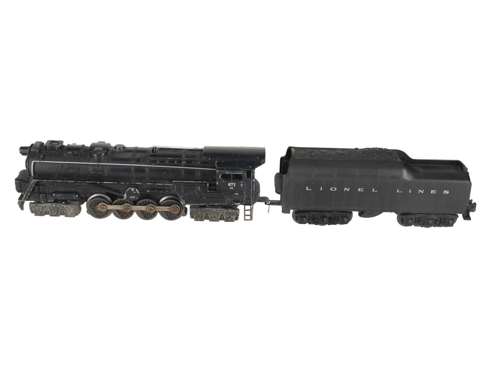 Lionel 671 Vintage O 6-8-6 Die-Cast Steam Turbine Locomotive with 2671W Tender