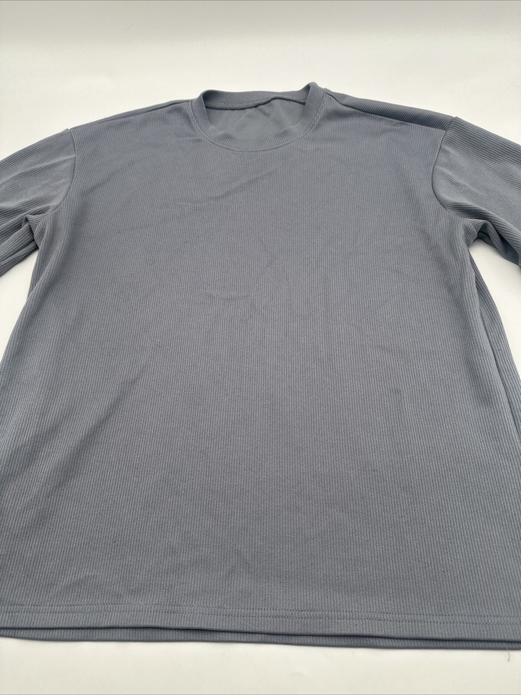 Dazy T-Shirt Men Medium Gray Solid High Neck..#17575