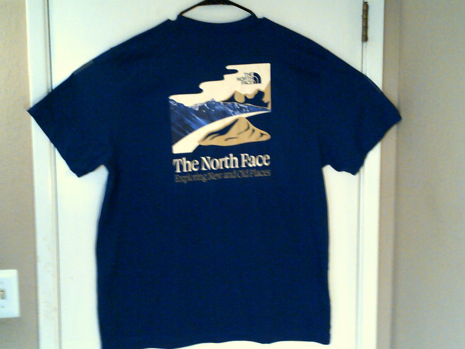 NEW NORTH FACE "Exploring Old & New Places Tee" MEN'S BLUE T-SHIRT XL NF0A8FVSD1 gallery