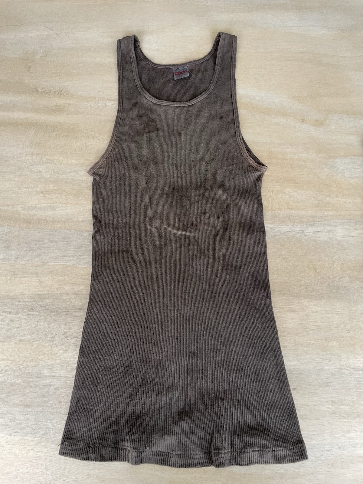 Bundle of 6 vintage overdyed distressed tank tops size L gallery