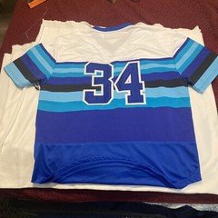 Baseball Jersey Star Multi Blue Size XXL Brand New With Tags