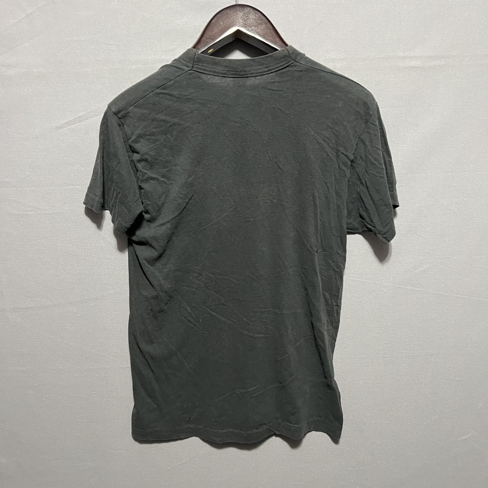 Vintage Fruit Of The Loom Black Pocket T-Shirt Mens Large Single Stitch USA gallery