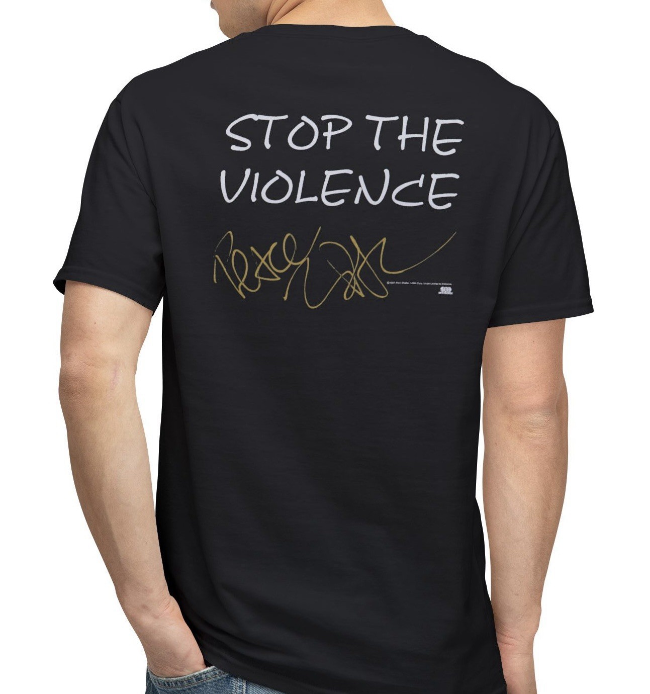 VTG Tupac Shakur Shirt ‘Stop The Violence’ GRAIL Rap Tee RARE (Modern) gallery