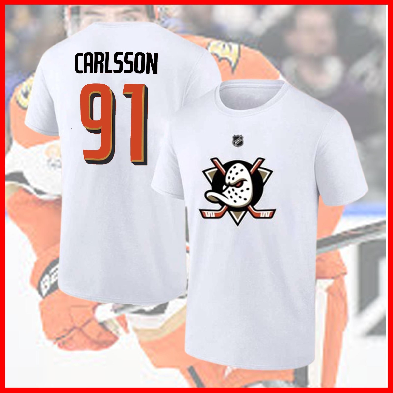 🔥 HOT DEAL!!! Leo Carlsson #91 Anaheim Ducks Team 2026 Name & Number For Fans gallery