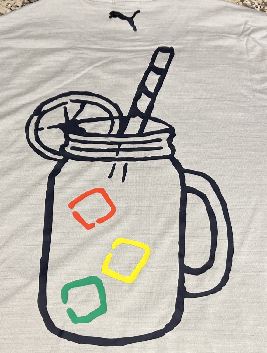 New Puma Cloudspun ARNOLD PALMER Drinks T-Shirt GOLF Umbrella High Rise Gray XL gallery