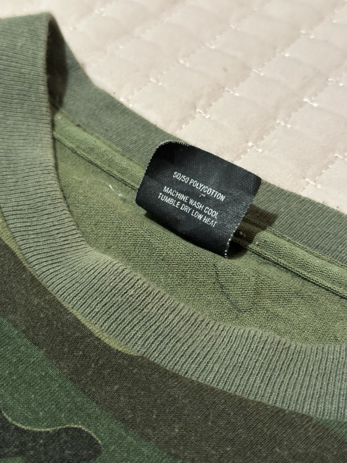 Vtg Ace Sportswear Shirt Woodland Camo Pocket Single Stitch USA Made 90s Large gallery