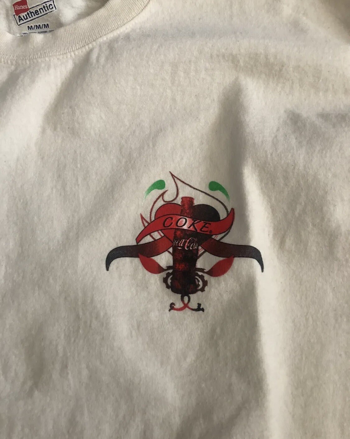 Coca-Cola Mens Ivory T-Shirt Sz Medium gallery