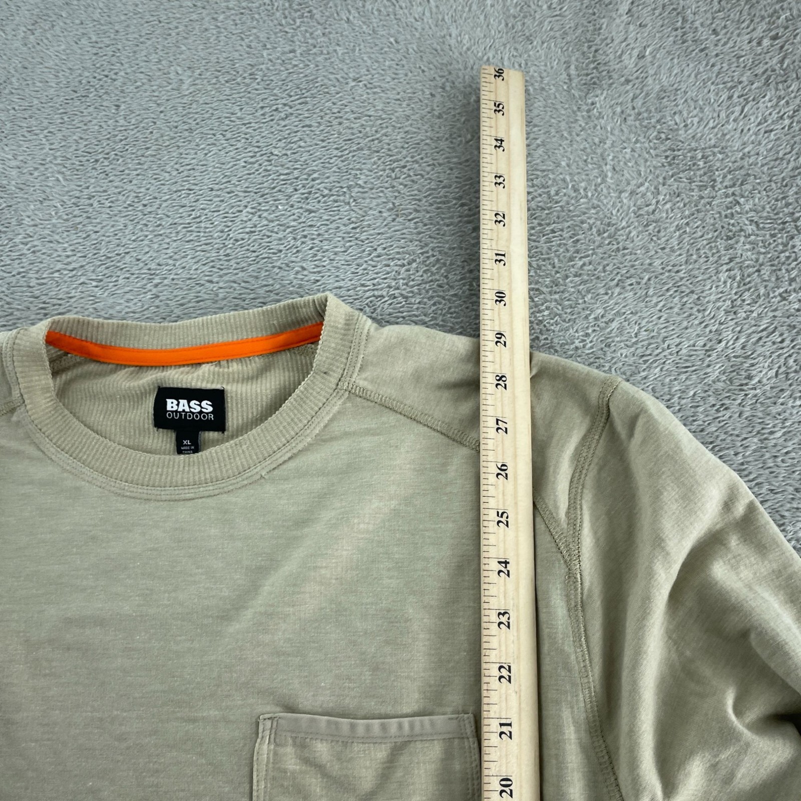 Bass Outdoor LS Utili-Tee Long Sleeve Shirt XL Tan NWT 1732 gallery