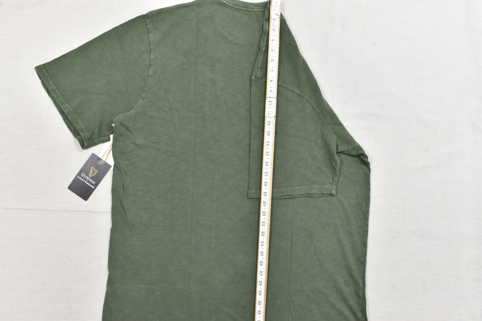 Lucky Brand Men's Guinness Harp Tee Short Sleeve Green Crew Neck Size 2XLT NEW gallery