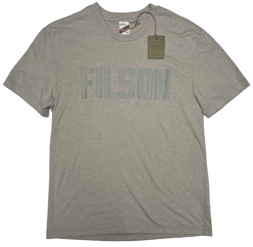 Filson Buckshot Tee 20104528 Logo Sandstone Khaki Beige Light Dark CC