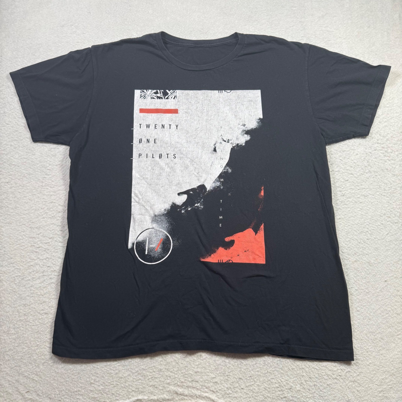 Twenty One Pilots Graphic Tee Unisex Large Black Good Taking My Time Band Shirt