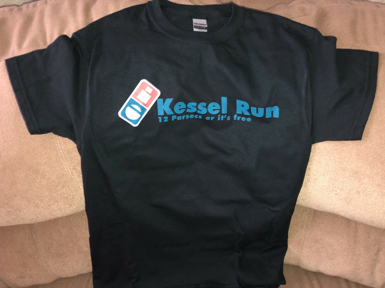 Men's Parody T-Shirt Star Wars: Kessel Run Dominoes Pizza Millennium Falcon gallery