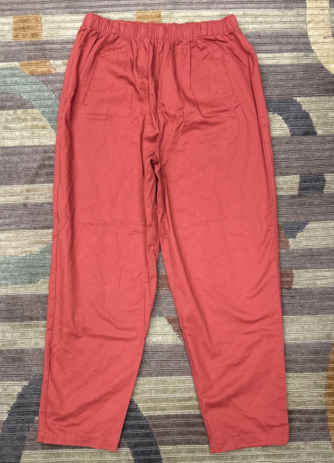 Picket And Post Orange Casual High Rise Elastic Waist Pants Women’s Size 16