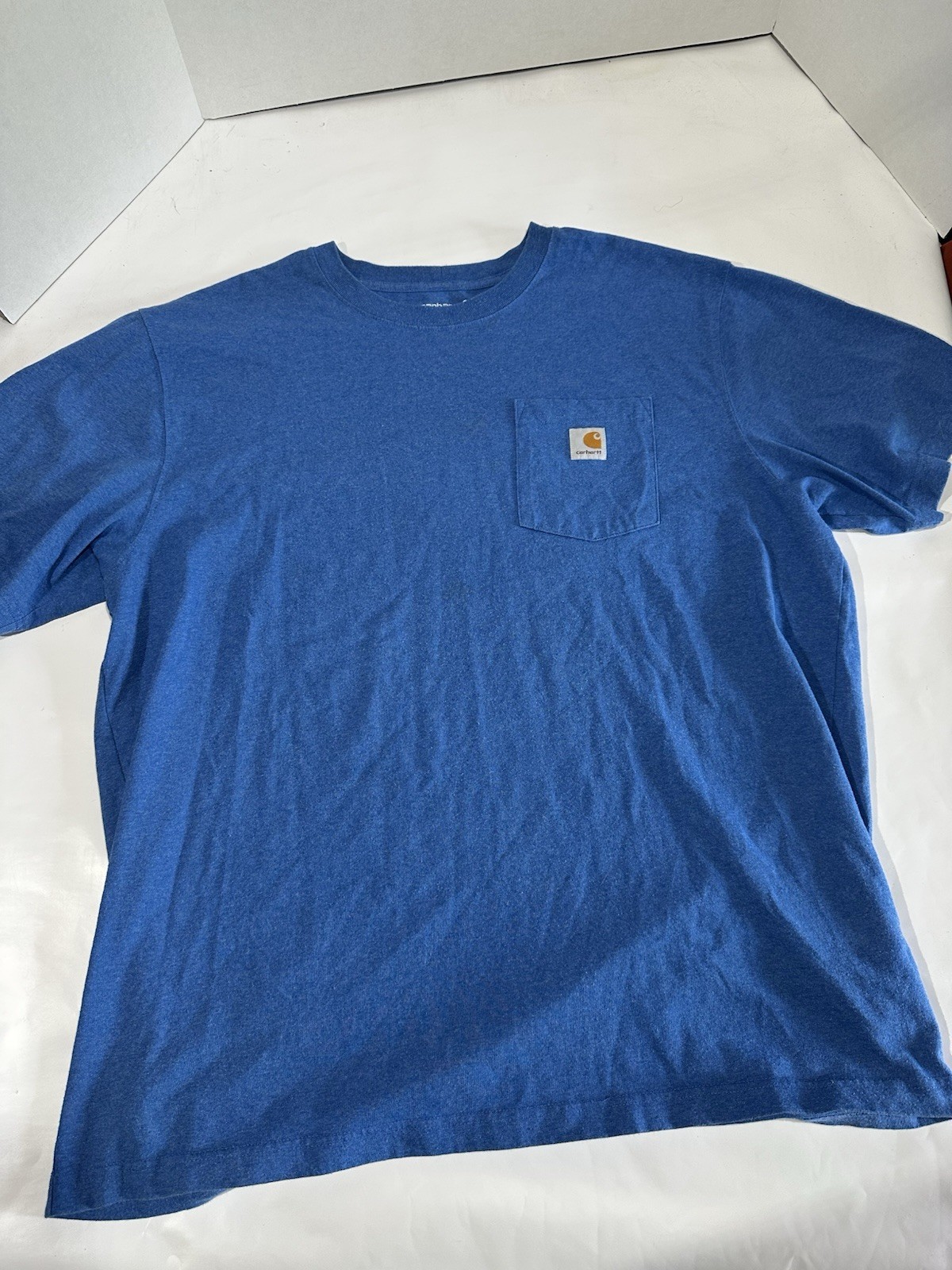 Carhartt Mens XL T-Shirt Loose Fit Blue Pocket gallery