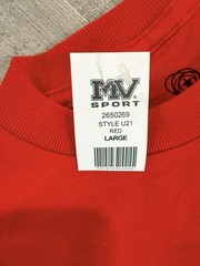 “NC State” North Carolina Wolfpack Red T Shirt – Size L / LARGE – by MV Sport