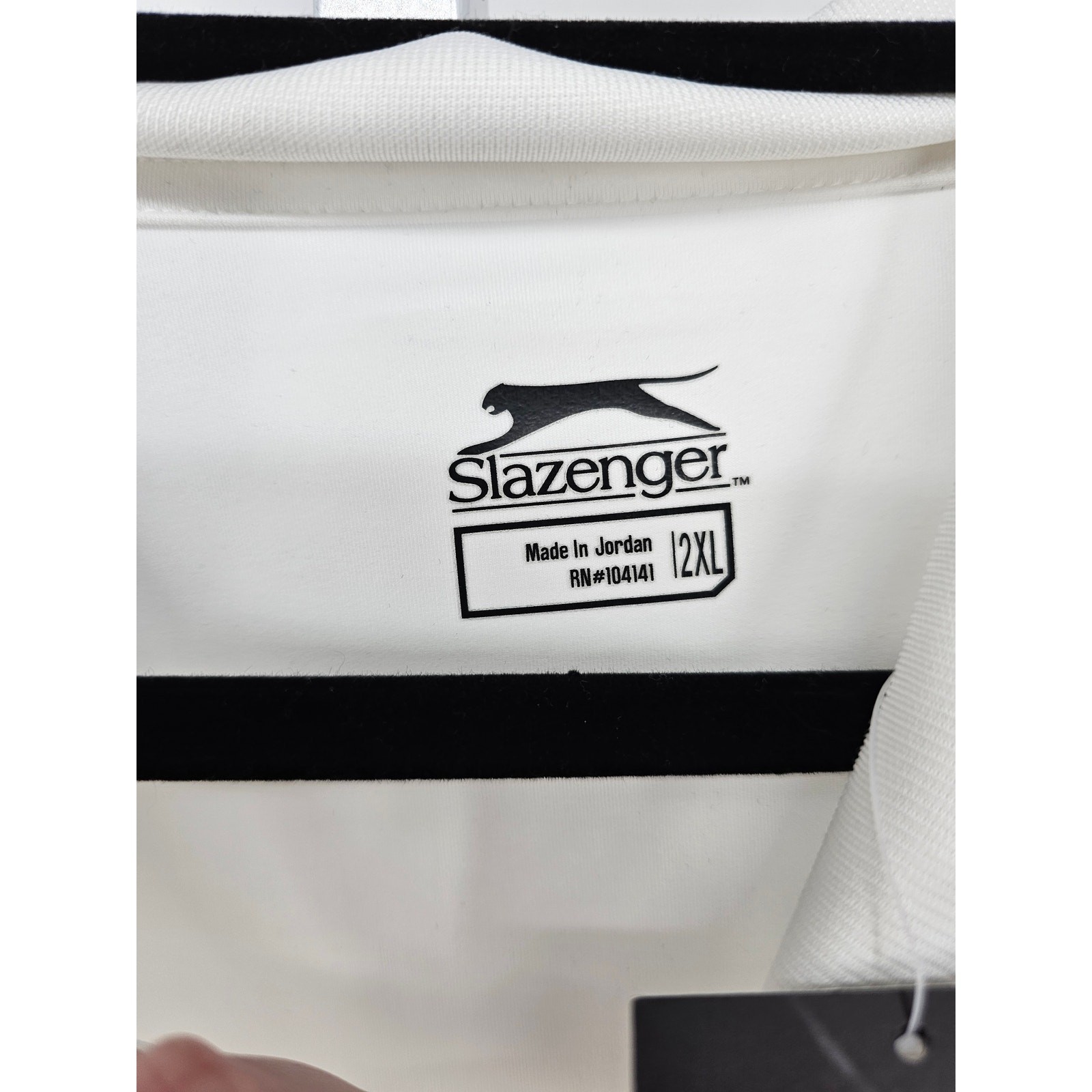 Slazenger Mens Sz XXL Long Sleeve Mock Neck Athletic T Shirt Solid White NEW gallery